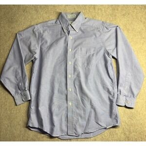 LL Bean Light Violet Button Up Dress Shirt Mens Large